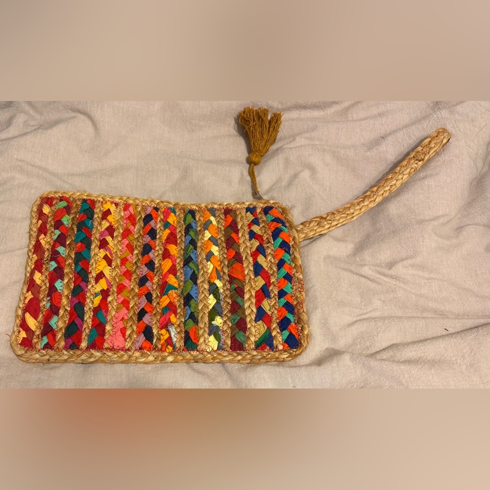 Colorful Woven Clutch